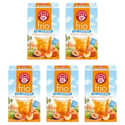Afbeelding van Teekanne Frio Maracuja perzikthee18 zakjes, , 5 stuks (5 x 45 g)