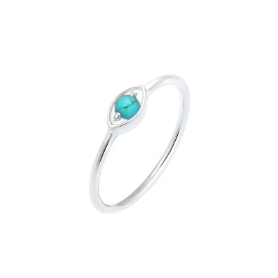 Afbeelding van Elli EVIL EYE Talisman Ring silvercoloured, Dames, Maat: 54, Silver coloured