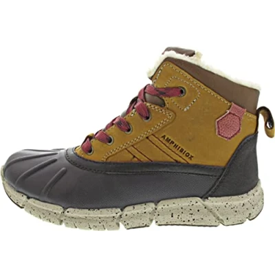 Afbeelding van Geox Flexyper BOY ABX Snowboots voor kinderen, Maat: 34, Light brown/dark red Leer en imitatieleer