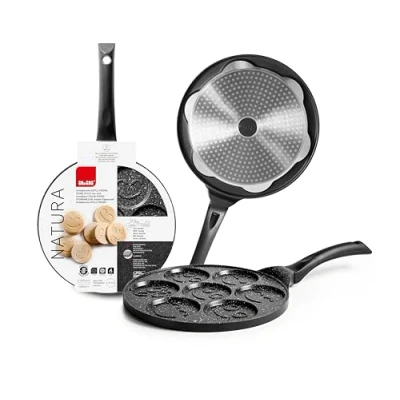 Afbeelding van Pan Natura Blinis Pannenkoekenpan met 7 Smileys Ø 26cm