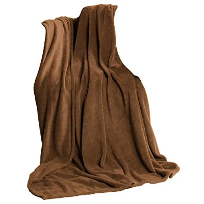 Afbeelding van CelinaTex TV deken 150 x 200 cm bruin Coral fleece microvezel
