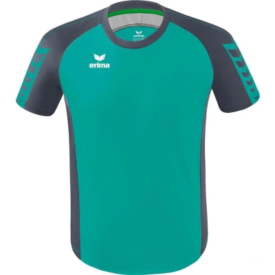Afbeelding van Erima Six Wings Shirt Korte Mouw Heren Columbia / Slate Grey Maat: L