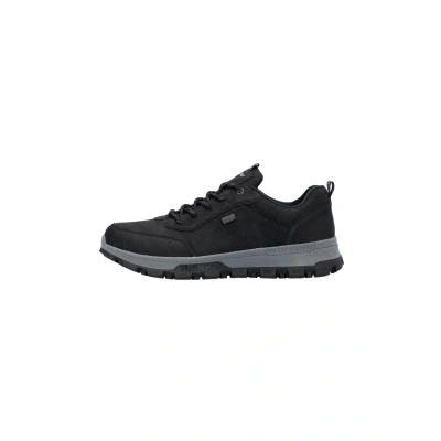 Afbeelding van Rieker Sneakers laag, Heren, Maat: 47, Urbanschwarz Imitatieleer/ textiel