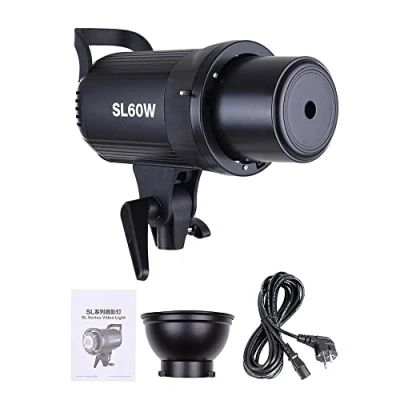Afbeelding van Godox SL 60W 5600K krachtige LED videolamp met Bowens houder voor fotostudio fotografie video opname (zonder afstandsbediening)