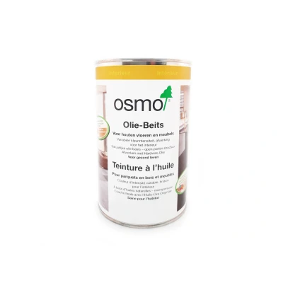 Afbeelding van Osmo Olie beits 3519 Natural 1 Liter voor binnen Wash effect Dekkend Slijtvast Bestand tegen water en vuil