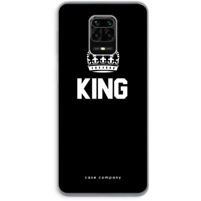 Afbeelding van Case Company® hoesje geschikt voor Xiaomi Redmi Note 9 Pro King zwart Soft Cover Telefoonhoesje Bescherming aan alle Kanten en Schermrand