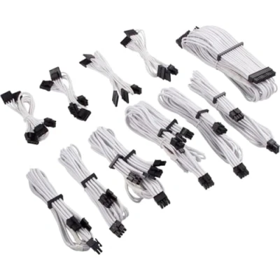 Afbeelding van Corsair Premium Pro Kit Type 4 Gen Voedingskabelkit wit