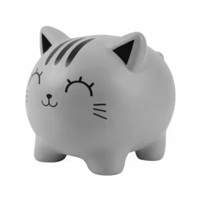 Afbeelding van I TOTAL® Decoratieve grappige spaarpot/duurzame plastic portemonnee (Grey CAT)