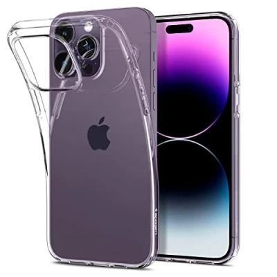 Afbeelding van Spigen Liquid Crystal Backcover iPhone 14 Pro hoesje Transparant