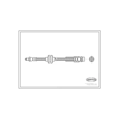 Afbeelding van CORTECO 19035035 Remslang Achteras 405 VOLVO: C30