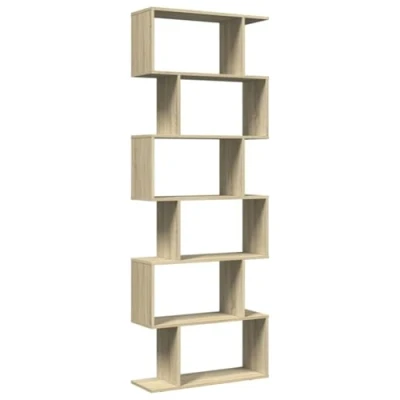 Image de vidaXL Étagère séparatrice de pièce 6 niveaux chêne sonoma 70x24x193cm858086