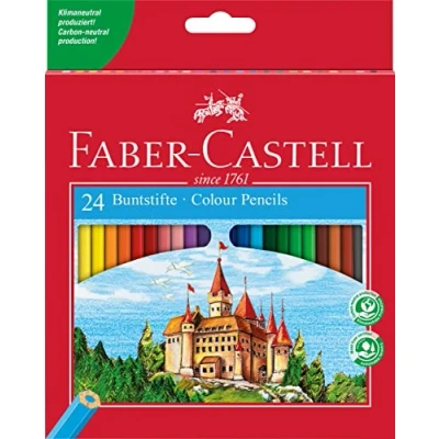 Afbeelding van Kleurpotloden Faber Castell set à 24 stuks assorti