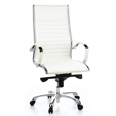 Afbeelding van hjh office Parma 20 � Bureaustoel Leder Wit