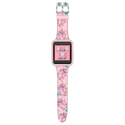 Afbeelding van Disney Lilo &amp; Stitch Angels Interactieve Digitaal Horloge Met Led Scherm Cadeau Roze Camera Spelletjes
