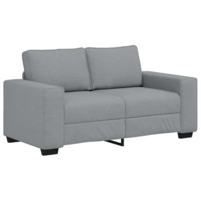 Afbeelding van vidaXL 2 zitsbank 120 cm stof lichtgrijs