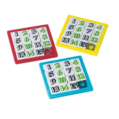 Afbeelding van Amscan INT390258 Puzzels van kunststof, 6,2 x cm, 12 stuks