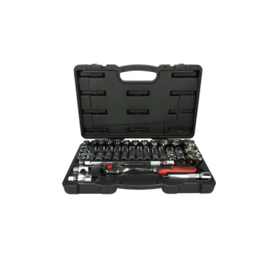 Afbeelding van KS Tools, Dopsleutel + dopmoer, 1/2&quot; CHROMEplus doppenset, 35 delen, Flankentrekkerij (1/2&quot;)