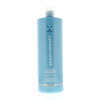 Afbeelding van Keratherapy Moisture Keratin Infused Shampoo 1000ml Voor Alle Haartypen Zonder Sulfaten