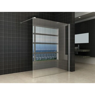 Afbeelding van Wiesbaden inloopdouche + muurprofiel 1600x2000 8mm NANO glas