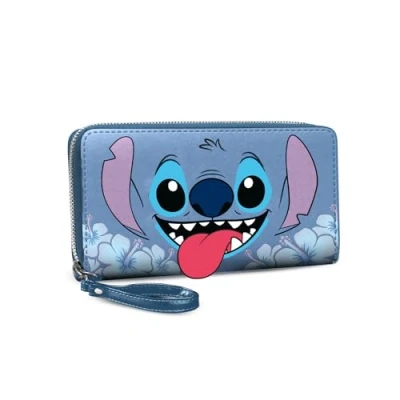Afbeelding van Lilo &amp; Stitch Tongue Essential portemonnee, Blauw, 19 x 10 cm, één maat, Essentiële portemonnee tong, tong