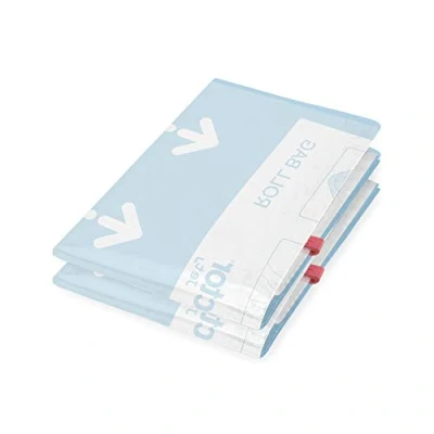Image de Compactor Lot de Sacs sous vide voyage Roll up S, 2 sachets, rangement valise cabine avion, camping, compression manuelle sans aspirateur, idéal pour vêtements, chaussettes, jupes, bikinis
