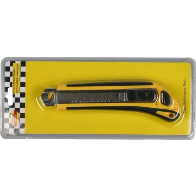 Afbeelding van Benson Stanleymes Afbreekmes Snijmes 18 mm Geel