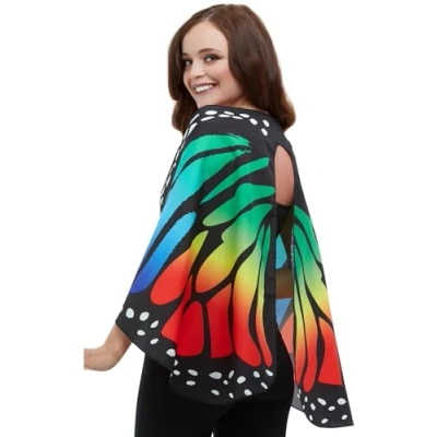 Afbeelding van Smiffys 50872 Monarch Butterfly stoffen vleugels voor dames, meerkleurig, één maat