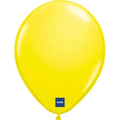 Afbeelding van Gele ballonnen metallic 30cm 100 stuks