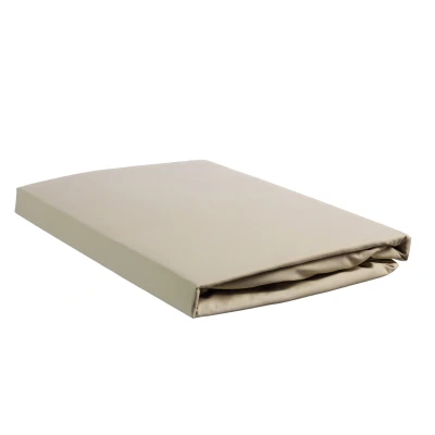 Afbeelding van Hoeslaken percale katoen Beddinghouse Sand