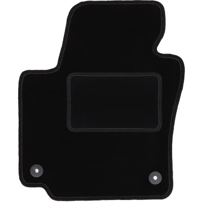Afbeelding van Wielganizator Zwart velours bestuurdersmat voor Volkswagen Golf Plus Minivan (2005 2014)