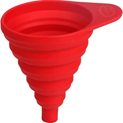 Afbeelding van Dr. Oetker 1930 siliconen tuit Flexxibel opvouwbaar, rood, kunststof, 8 x 10 cm