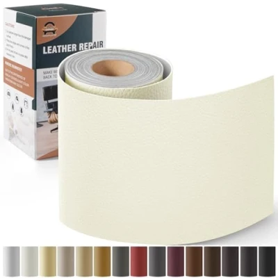 Afbeelding van OAZ Kunstlederen reparatieset, zelfklevend, 10 x 160 cm, kunstleer, voor autostoelen, meubels, banken, tassen