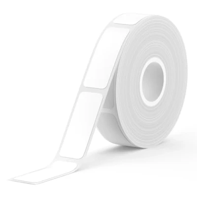 Afbeelding van SUPVAN E10 zelfklevende etiketten, thermische waterdicht, geschikt voor thuis, kantoor, school, compatibel met E10/E16 labelapparaten, 12 mm x 30 mm, 220 stuks/rol (wit)