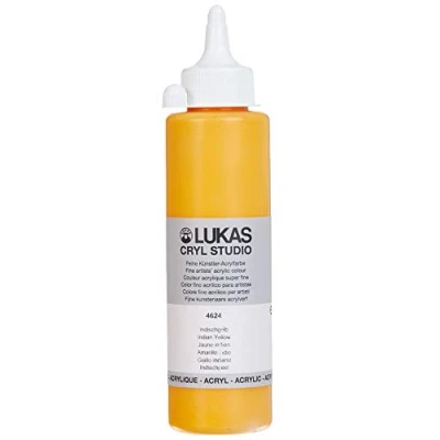 Afbeelding van Lukas Cryl Studio Premium acrylverf, Indiaas geel, 250 ml