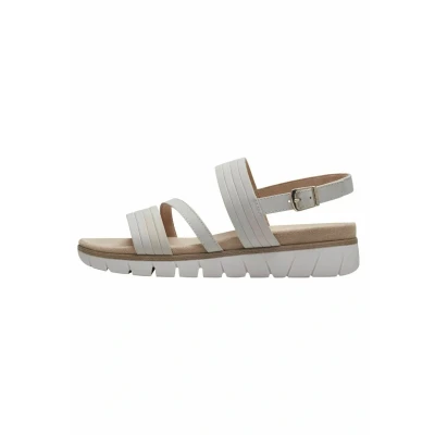 Afbeelding van s.Oliver Sandalen met sleehak, Dames, Maat: 38, Beige Kunststof