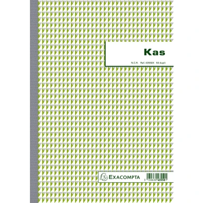 Afbeelding van Exacompta kasboek, ft A4, Nederlandstalig, dupli (50 x 2 vel) kasboek