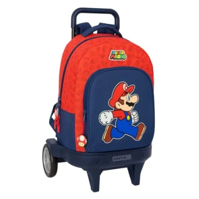Afbeelding van Schoolrugzak Super Mario Trick Rood Donkerblauw 33 x 45 22 cm