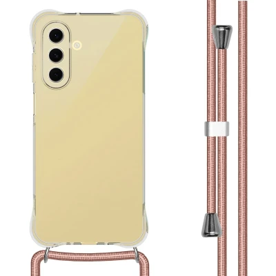 Afbeelding van imoshion Hoesje Geschikt voor Samsung Galaxy A26 Backcover met koord Rosé Goud