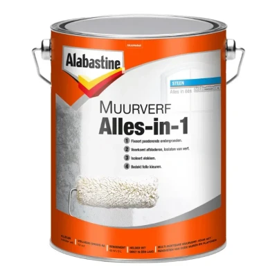 Afbeelding van Alabastine Muurverf Alles in 1 5 liter voor binnen