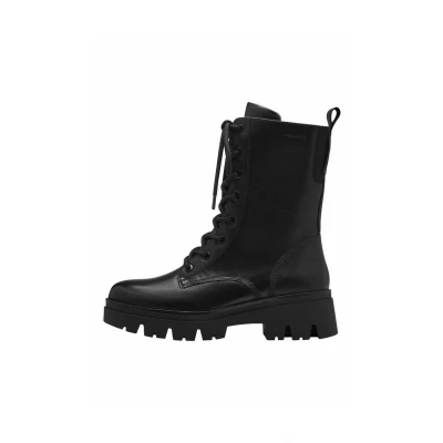 Afbeelding van Tamaris 8 85215 43 Dameslaarzen, plat, kant, modieus, dames, 43, zwart.
