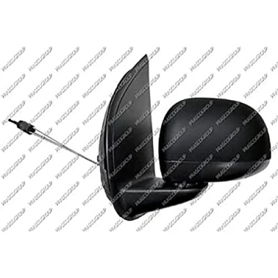Afbeelding van Buitenspiegel Prasco FT1247004 Met kabel Links Zwart Bol vormig FIAT: Panda III Hatchback