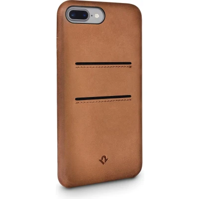 Afbeelding van Twelve south, Ontspannen leren hoesje Geschikt voor Apple iPhone 7Plus/8Plus, Bruin