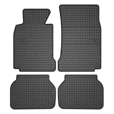 Afbeelding van FROGUM 0668 Vloermatset Rubber voor en achter 4 Zwart Op maat gemaakt BMW: 5 Touring