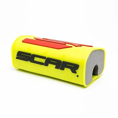 Afbeelding van SCAR Stuurschuim 28 3D zonder stang Moto Cross Quad Dirt Bike Enduro Supermotard neongeel