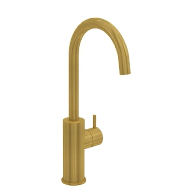 Afbeelding van Waterevolution Flow wastafelkraan hoog model geborsteld messing T1121FLE