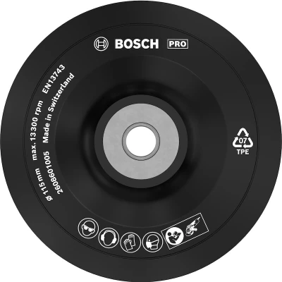 Afbeelding van Bosch Rubber steunschijf M14 x 115mm
