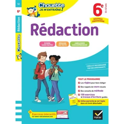 Image de Chouette je m&#039;entraîne Rédaction 6e Nouveau programme