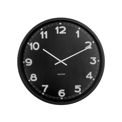 Afbeelding van Karlsson Wandklok New Classic XL Zwart Ø80cm
