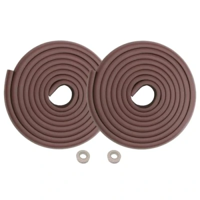 Afbeelding van HIMRY 10 m L vormige randbescherming schuimrubberen kinderbeveiliging beschermband extra dikke randen 2 x 5 bruin KXD7000