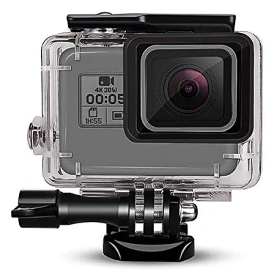 Afbeelding van FitStill waterdichte behuizing voor GoPro Hero 2018/7/6/5 zwart, 60 m onderwater beschermhoes met accessoires Go Pro Hero7 Hero6 Hero5 Action Camera